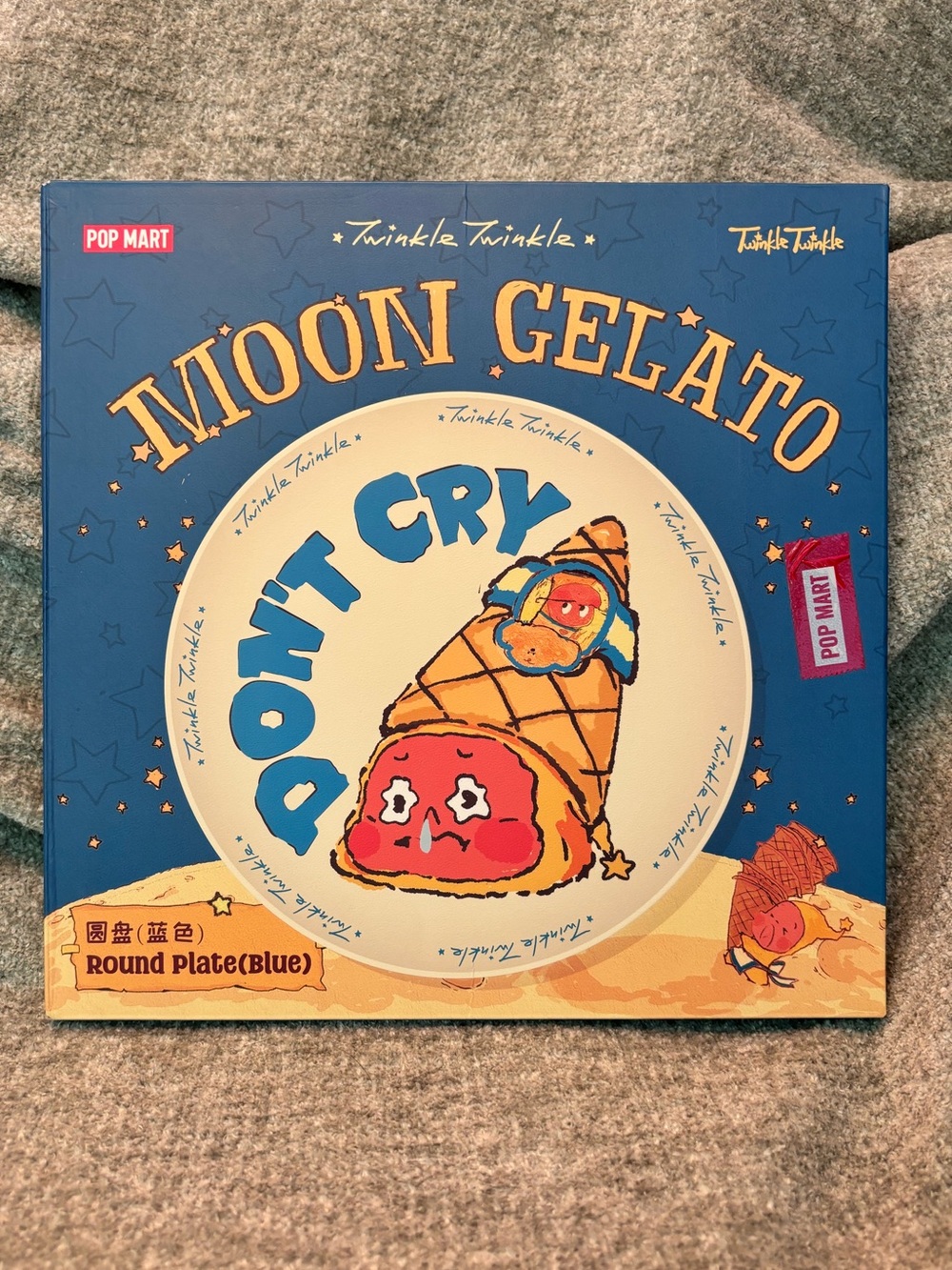 Twinkle Twinkle Moon Gelato Don’t Cry Ice Cream exclusive plate | POP MART new